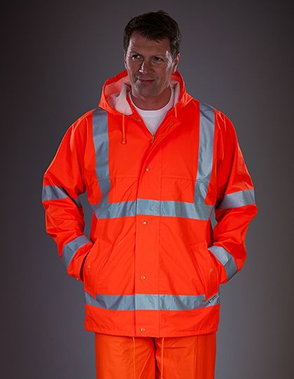 Hi-Vis Soft Flex Breathable Rain Jacket