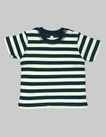 Baby Stripy T Navy / Washed White