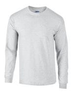 Ultra Cotton Long Sleeve T- Shirt Ash Grey (Heather)