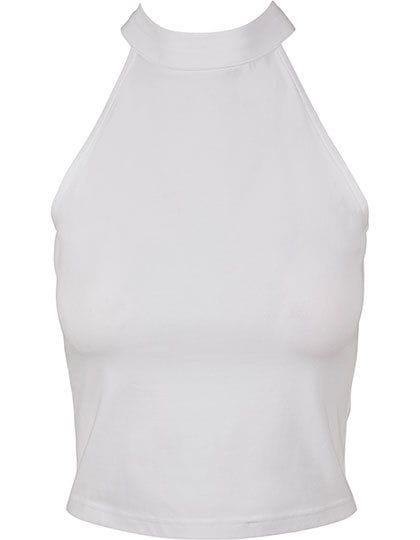 Ladies Turtleneck Short Top White