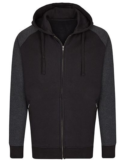 my mate - Men´s Zip Hoody Black / Heather Black