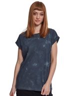 Ladies` Batik Dye Extended Shoulder Tee