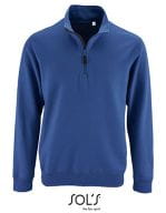 Men`s Zip High Collar Sweatshirt Stan Royal Blue