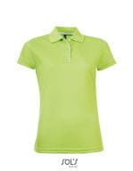 Women`s Sports Polo Shirt Performer Apple Green