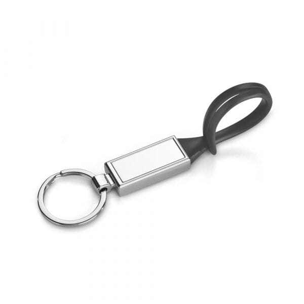 CLOVE. Schlüsselanhänger aus Metall und PVC Schwarz