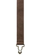 Cross Back Interchangable Apron Straps Brown Faux Leather