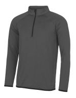 Men`s Cool 1/2 Zip Sweat Charcoal (Solid) / Jet Black