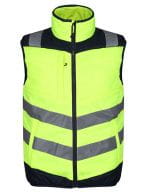 Pro Hi-Vis Thermal Bodywarmer Yellow / Navy