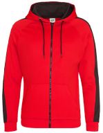 Sports Polyester Zoodie Fire Red / Jet Black