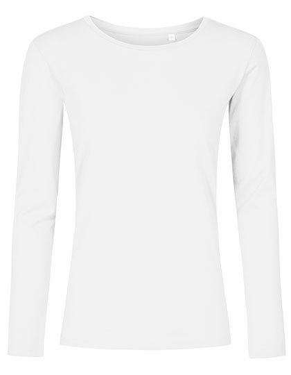 Women´s Roundneck T-Shirt Longsleeve White