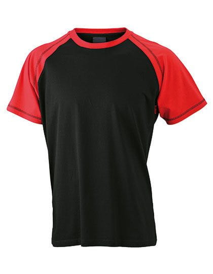 Men`s Raglan-T Black / Red