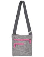 Carry Bag - Virginia Grey Melange / Neon Pink