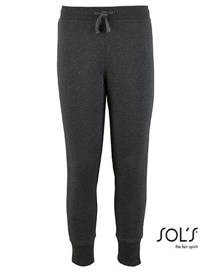 Kids` Slim Fit Jogging Pants Jake Charcoal Melange