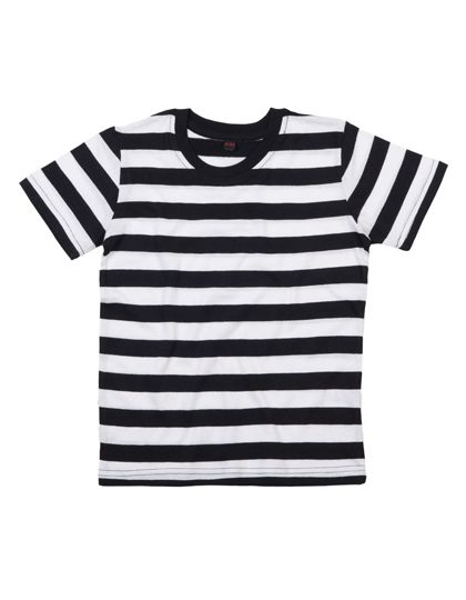 Kids` Stripy T Black / White