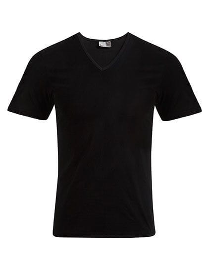 Men`s Slim Fit V-Neck-T Black