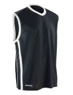 Basketball Men`s Quick Dry Top Black / White