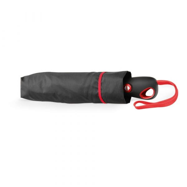 DRIZZLE. Regenschirm mit automatischer Öffnung und Schließung Rot