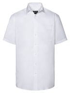 Men`s Short Sleeve Tailored Coolmax® Shirt White