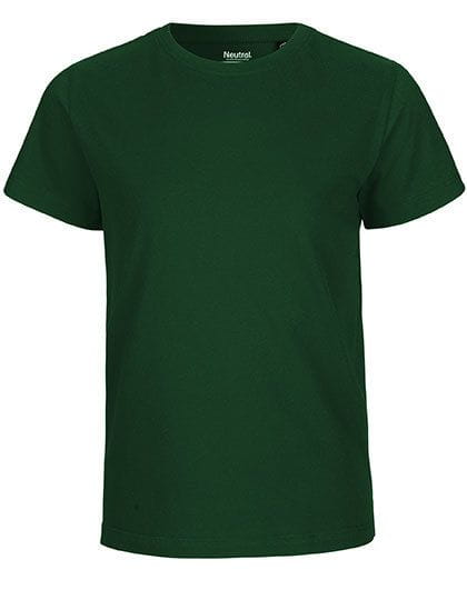 Kids` Short Sleeve T-Shirt Bottle Green
