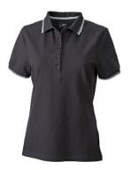 Ladies` Coldblack® Polo Black / White / Grey