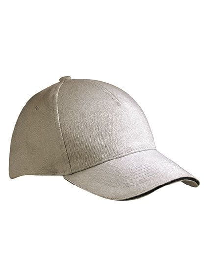 5 Panel Sandwich Cap Light Grey / Black