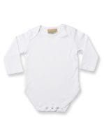 Long Sleeved Baby Bodysuit White