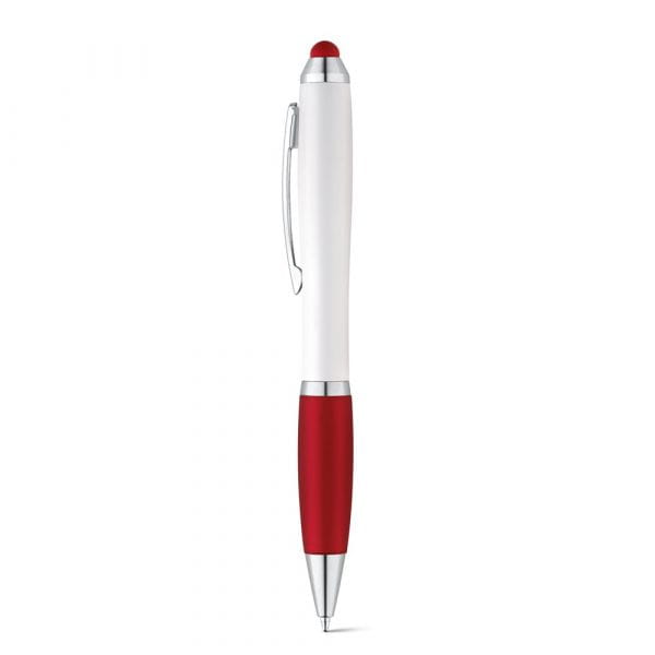 SANS. Kugelschreiber mit Clip aus Metall Rot