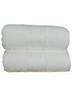 Natural Bamboo Bath Towel White