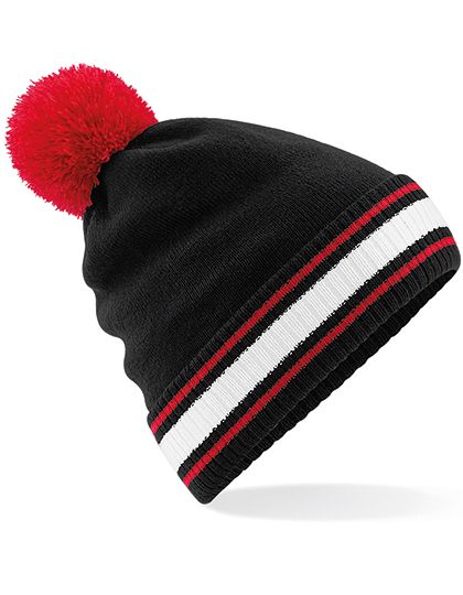 Stadium Beanie Black / Classic Red / White