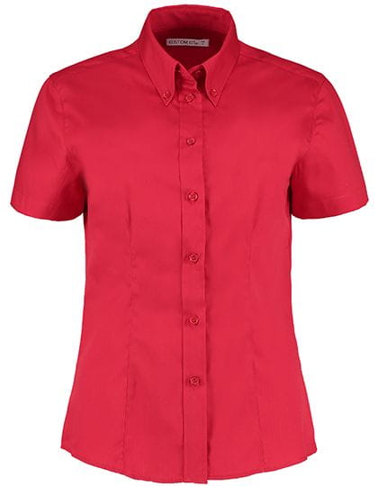 Women`s Tailored Fit Corporate Oxford Shirt Short Sleeve