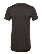 Men`s Long Body Urban Tee Dark Grey Heather