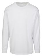 Longsleeve Tee with cuffrib White