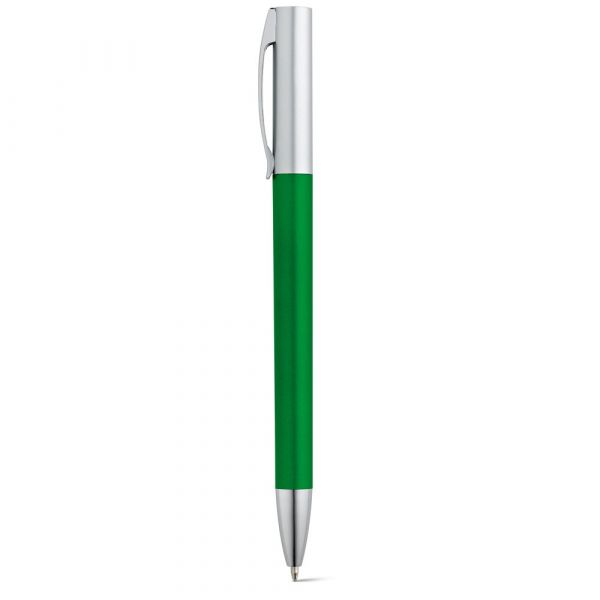 ELBE. Kugelschreiber mit Clip aus Metall Grün