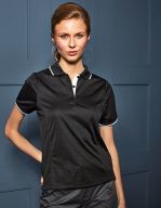 Ladies` Contrast Coolchecker® Polo