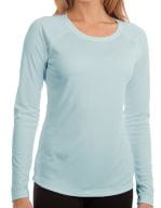 Ladies` Solar Performance Long Sleeve T-Shirt Arctic Blue