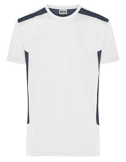 Mens Workwear T-Shirt -STRONG- White / Carbon