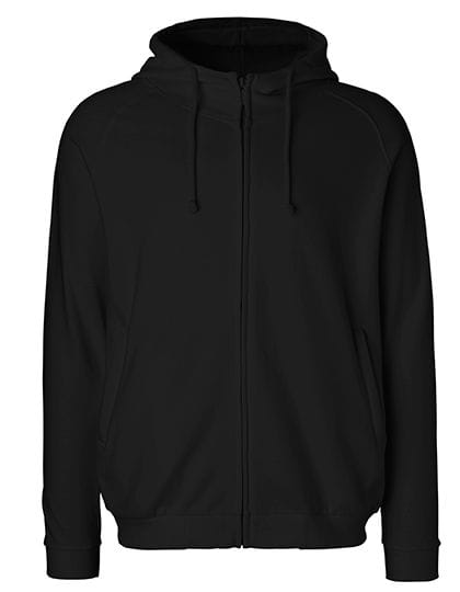 Unisex Hoodie with Hidden Zip Black