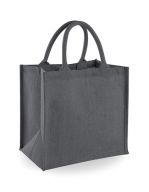 Jute Midi Shopper Graphite Grey / Graphite Grey