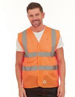 Hi Vis Top Cool Recycled Open Mesh Waistcoat