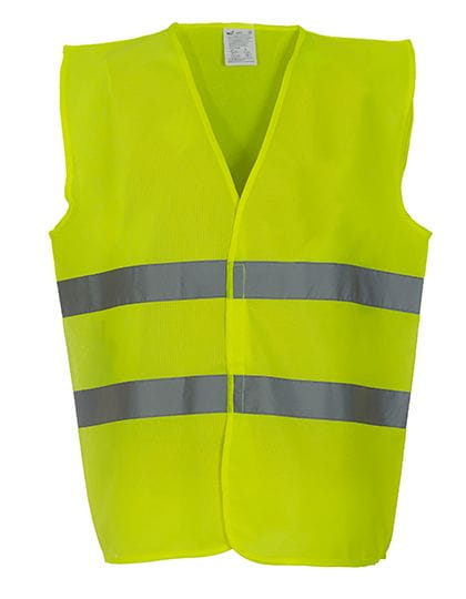 Hi Vis 2 Bands Waistcoat Hi-Vis Yellow