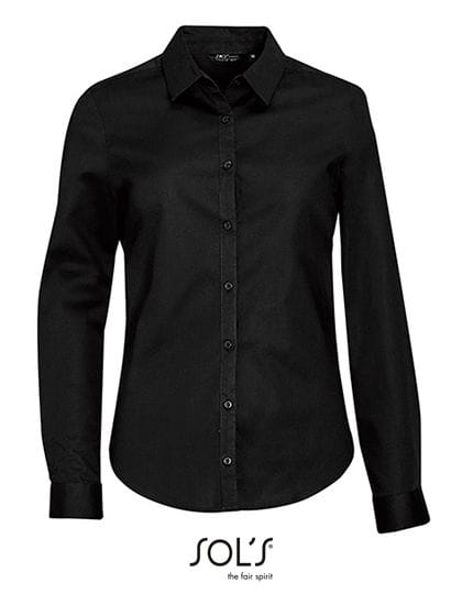 Women`s Long Sleeve Stretch Shirt Blake Black