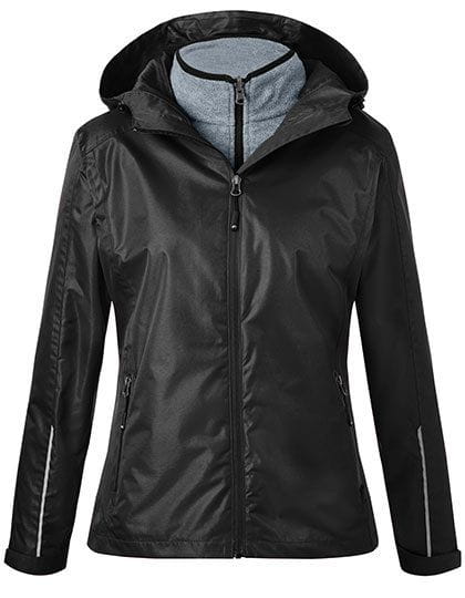 Ladies´ 3-in-1-Jacket Black / Black