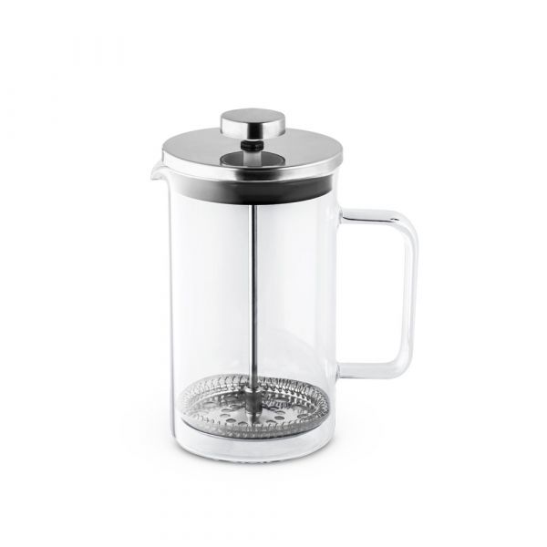 JENSON. Kaffeebereiter aus Glas 600ml Silber