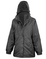 Ladies 3-in-1 Journey Jacket with Soft Shell inner Black / Black