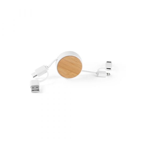 RUBINS. USB HUB mit 5 Anschlüssen Weiß