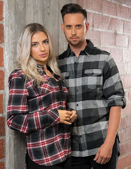 Woven Plaid Flannel Shirt