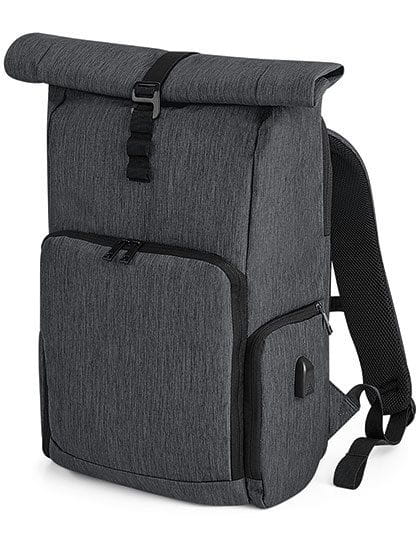 Q-Tech Charge Roll-Top Backpack Granite Marl