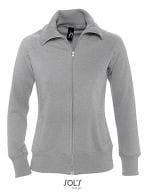 Women`s Zipped Jacket Soda Deep Grey Melange