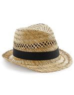 Straw Summer Trilby Natural