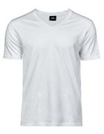 Luxury V-Neck Tee White